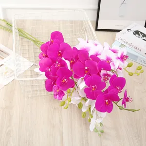Artificial Phalaenopsis orchid silk flowers bouquet home decor wedding arrangement centerpiece