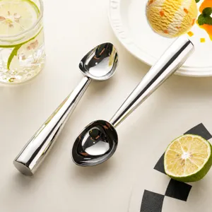 Stainless steel upright ice cream scoop fruit melon baller kitchen tool for home use
