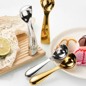 304 Stainless Steel Ice Cream Spoon Standing Dessert Scoop Kitchen Dining Tableware Tool