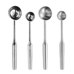 Thickened 304 stainless steel ice cream scoop set, durable fruit watermelon ball maker tool.