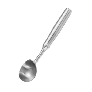 Stainless steel ice cream scoop and melon baller tool for kitchen fruit serving main product view