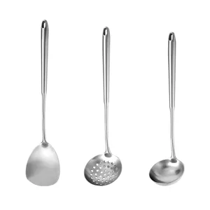 Mini 304 Stainless Steel Kitchen Utensil Set Spatula Slotted Spoon Soup Ladle Main View