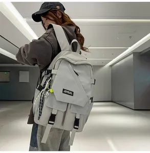 Tactical student backpack, large capacity plaid casual travel school bag for men and women.