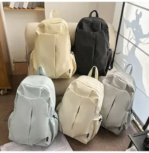 Casual Japanese style multi-color backpack, large capacity for daily commute use.