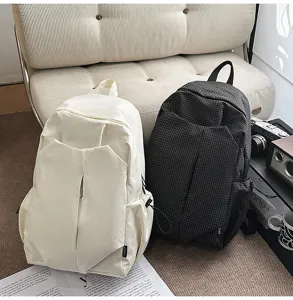 Japanese style large capacity backpack for men, casual student travel commute school bag.