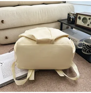 Japanese style canvas backpack large capacity commuter casual travel daypack for men and women