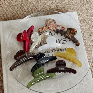 Korean style acetate hair claw clip elegant multi-color hair accessories for women