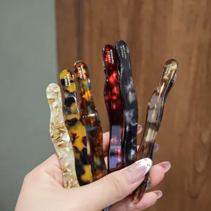 Acetate hair clips stylish wave barrettes set elegant hair accessories for women styling daily