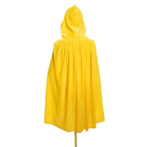 Kids Christmas Halloween Velvet Hooded Cloak Plush Trim Party Performance Costume Cape