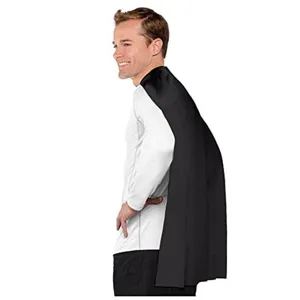 Short Halloween black cape hoodless cloak thin unisex costume European American style apparel