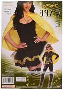 Halloween yellow cape adult costume short cloak stage performance party wear outfit