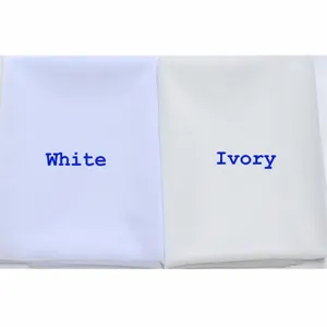 Wedding veil fabric in white and ivory colors, pure sheer tulle material for bridal gowns.