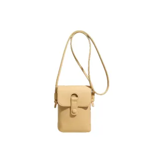 Sac bandoulière minimaliste pour femme en cuir souple mini sac de téléphone portable élégant