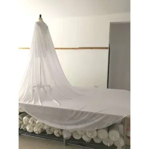 Women White Chiffon Long Cape Hooded Cloak Elegant Princess Train Photography Gown