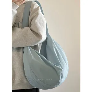 Γυναικική Μοντέδνα Tote Τσάντα από Nylon Μεγάλης Χωρητικότητας Casual Dumpling Τσάντα Μαλακή Τσάντα Ώμου Crossbody Απλή Καθημερινή Τσάντα