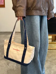 Tote tsanta apo kamva koreatikou styl, mini tsanta xeiros gia gynaikes, casual tsanta