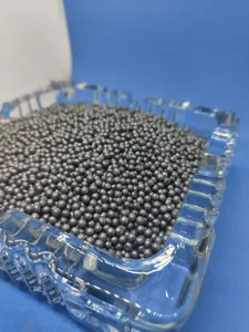 Closeup detail view of high-density steel shot and iron sand for counterweight tripod.