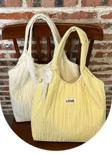Grosse laessige leinwand tasche fuer frauen, koreanischer stil studenten schultertasche.