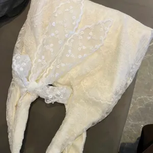 Γυναικεία Μπεζ Τσάντα Tote Καμβάς Κέντημα Δαντέλα Μεγάλη Χωρητικότητα Casual Τσάντα Ώμου