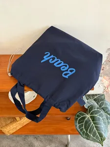 Koreanischer Stil große Kapazität Buchstabe Segeltuch Tragetasche lässige Schultertasche