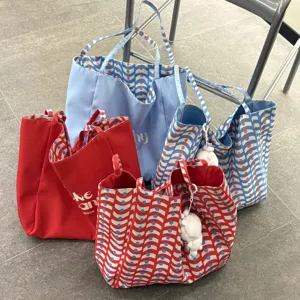 Stylish Korean tote τσάντα καμβάς μεγάλη χωρητικότητα γυναικεία τσάντα ώμου casual.