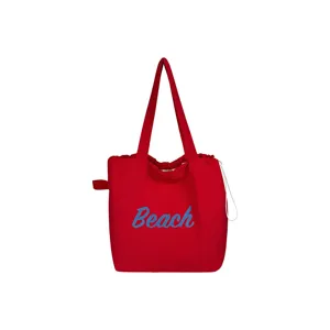 Koreanischer Stil große Kapazität Canvas Shopper Tasche mit Buchstabendruck, Freizeit Schultertasche.