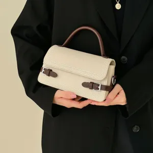 Commuter single shoulder cross body retro tofu bag women handbag versatile small square bag main