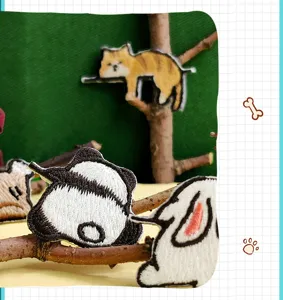 Patch brodé animal dessin animé DIY accessoires vêtements joli patch décoratif coréen