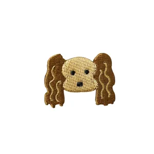 Cute puppy embroidered patch iron on DIY clothing decoration cute animal badge accessory