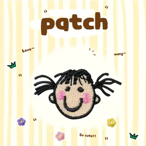DIY Süßer Cartoon-Charakter Bestickter Flicken Rayon Aufbügelbar Applikation Abzeichen Für Kleidung Schuhe Hüte Taschen Dekor