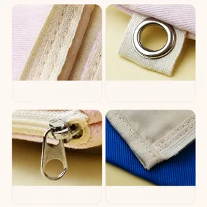 DIY Style Coréen Pochette Toile Fermeture Éclair Porte-Monnaie Petite Sac Détails