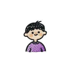 Joli patch brodé de personnage de dessin animé DIY insigne de vêtement accessoire décoratif.
