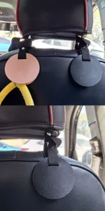 Auto stoel hoofdsteun haak verborgen PU leer multifunctionele auto opberg organizer