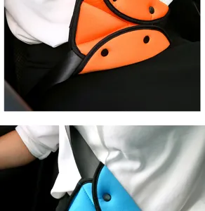Ajusteur de ceinture de voiture triangle tissu doux clip de positionnement portable