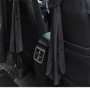 Auto privacy gordijn voor achterbank, zwarte verduisterende scheidingswand, universele zonnekap.