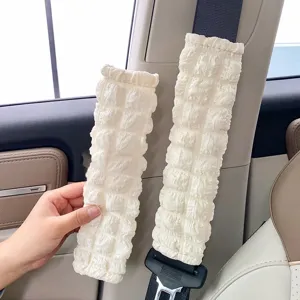 Puffy car seat belt shoulder pads soft comfortable anti-chafing cushion strap cover