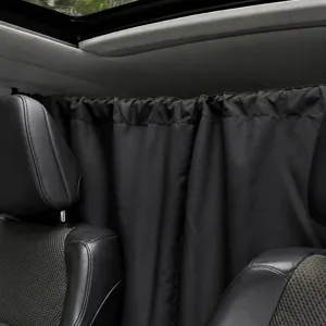 Auto privacy gordijn voor voor- en achterstoelen scheidingswand zwart zonnescherm