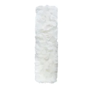 Housse de ceinture de sécurité auto en peluche blanche douce pour épaule accessoire