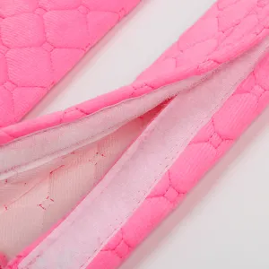 Pink plush car seatbelt cover soft comfortable velvet shoulder pad auto interior accessory 1pc
