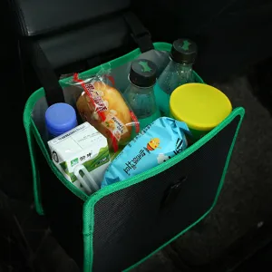 Car Seat Back Organizer Oxford Cloth Waterproof Hanging Storage Bag Car Trash Can Universal Auto Interior Accessories