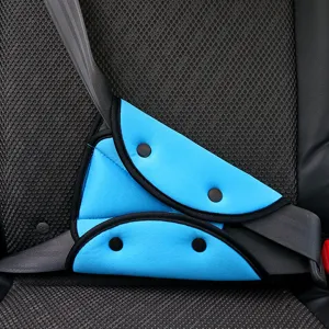 Ajusteur de ceinture de sécurité auto tissu doux triangulaire pliable boucle portable