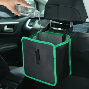 Car back seat hanging storage bag waterproof Oxford cloth vehicle garbage bin organizer