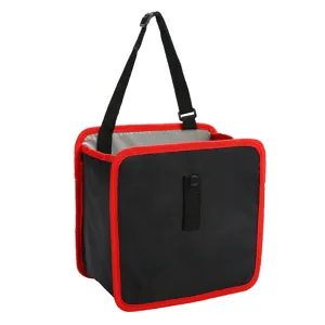 Car seat organizer hanging storage bag waterproof Oxford cloth trash bin for auto interior use