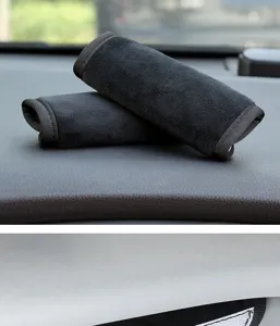 Car Grab Handle Cover Soft Plush Interior Protective Universal Auto Accessories 2Pcs