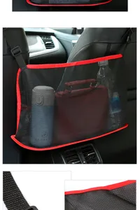 Auto stoel net organizer zwarte opbergtas zak voor auto interieur accessoires 1st