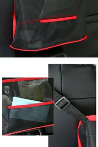 Auto stoel opberg net organizer zwarte mesh tas barrière zak voor voertuig interieur