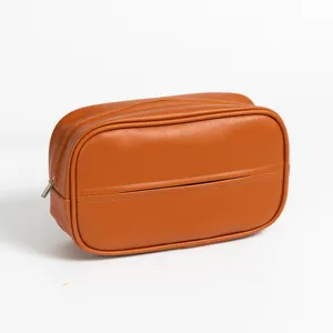 Caja de panuelos de coche de cuero marron y bolsa organizadora de almacenamiento para auto.