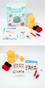 Kit de ganchillo para principiantes set de manualidades DIY con hilos y patrones