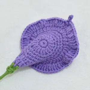 Handmade crochet calla lily everlasting flower yarn artificial flower graduation gift