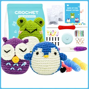 Kit per Uncinetto per Principianti con Filato Uncinetti Accessori Istruzioni Passo Passo Bambola Animale Kit di Artigianato per Tessitura